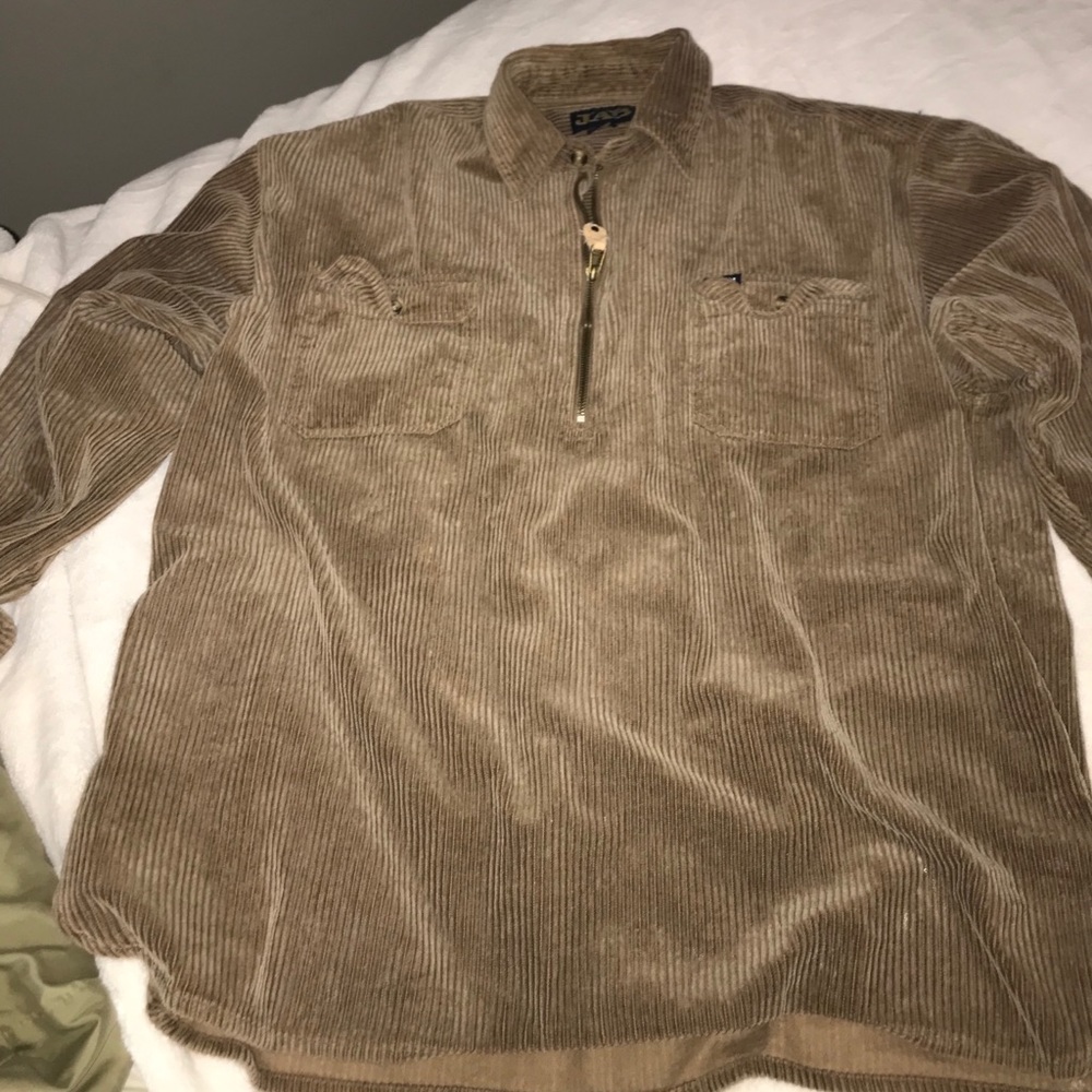 Over sized corduroy long sleeve shirt/dress